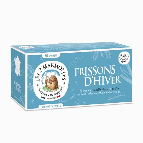 Infusion FRISSONS D'HIVER  Les2Marmottes - écorce de cannelle & thym