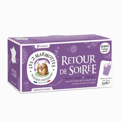 LES 2 MARMOTTES Infusions aux gingembre et citron 30 sachets 48g