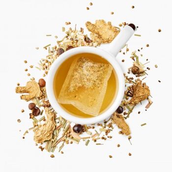 Infusion bio gingembre, poivre : infusion tisane gingembre biologique 7ème CIEL 4