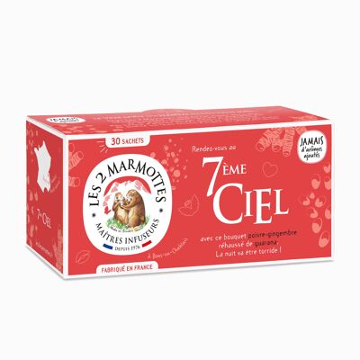 Organic ginger and pepper infusion: 7th CIEL organic ginger herbal tea infusion