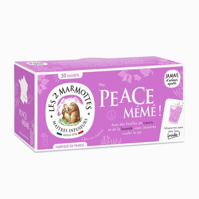 Blackcurrant leaf & lavender infusion: Peace Mémé Les 2 Marmottes herbal tea