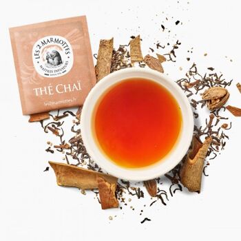 Thé noir Chaï : thé noir biologique cannelle & cardamome | Les 2 Marmottes 4