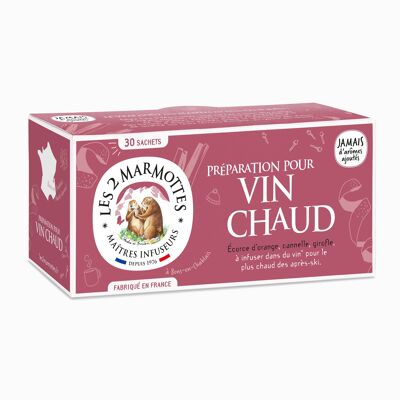 Infusion vin chaud : kit préparation vin chaud à l'orange, cannelle et girofle