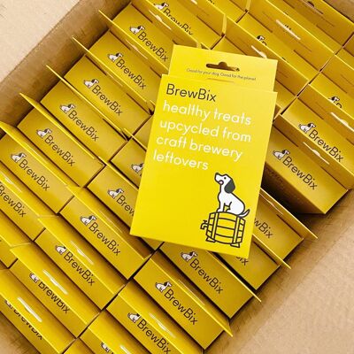 100g BrewBix Peanut Butter Dog Biscuit Box box - 100g