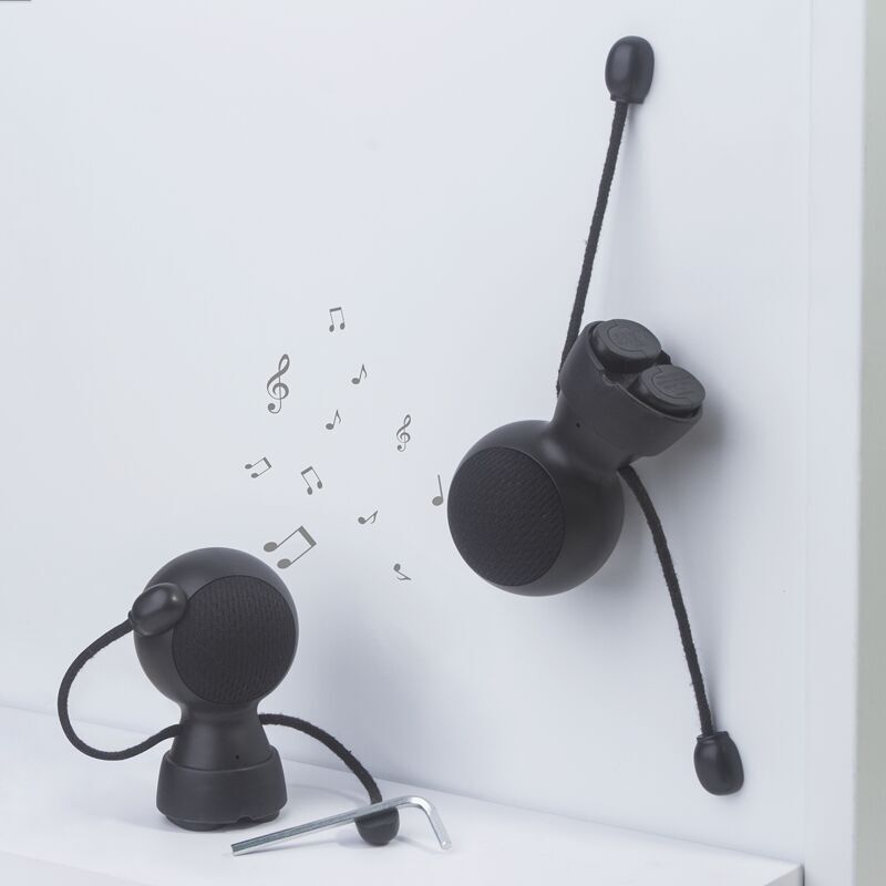 ♪ Mr Bio Speaker Magnetischer Bluetooth-Lautsprecher - Schwarz ♪