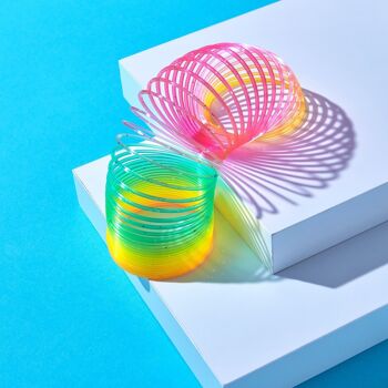 3 grands jouets Magic Rainbow Spring Slinky pour garçons et filles 5