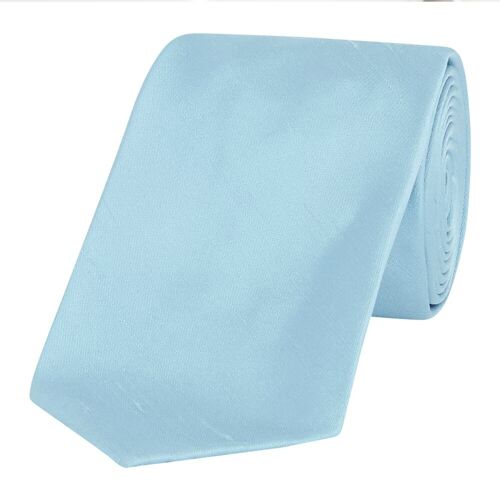 Light blue shantung tie