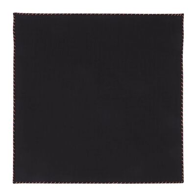 Navy cotton twill pocket square