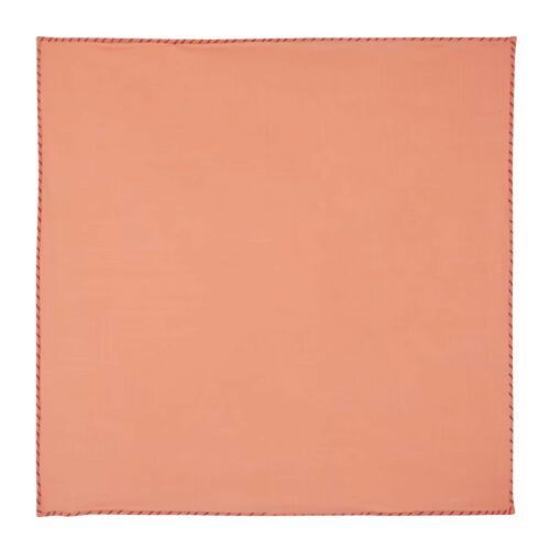 Apricot cotton poplin pocket square