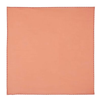 Apricot cotton poplin pocket square