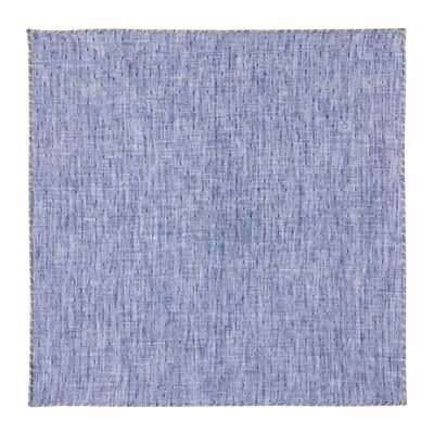 Light blue dotted linen pocket square