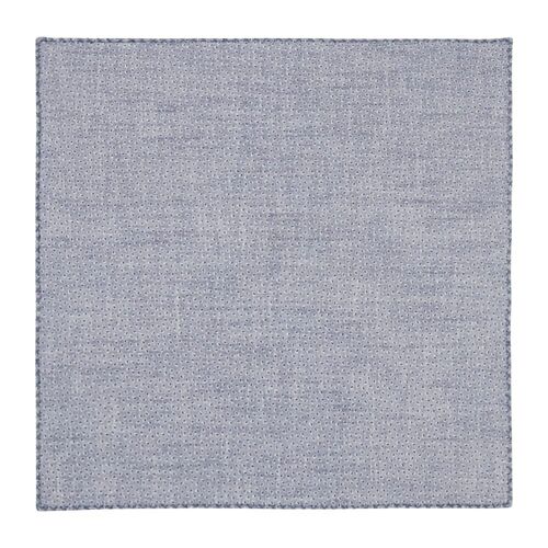 Blue-grey micro-paisley cotton pocket square