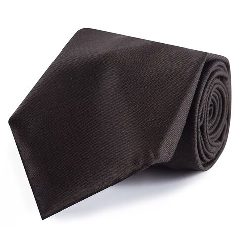 Brown wool 10-fold tie