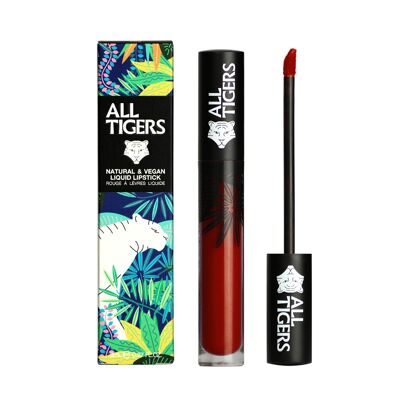 Barra de labios líquida mate vegana y natural 889 ROUGE BRUN "COMMAND RESPECT"