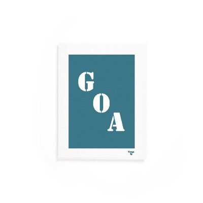 Affiche "Goa" bleue