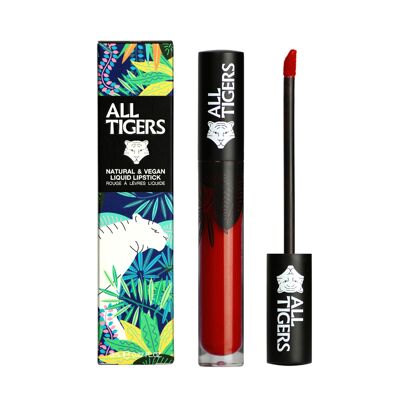 Rouge à lèvres liquide mat vegan et naturel 887 ROUGE BORDEAUX "LIVE FEARLESS"