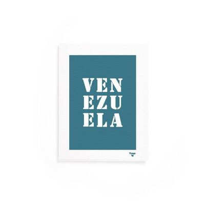 Affiche "Vénézuela" bleue