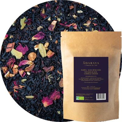 Christmas Gourmand organic black tea doypack 100g