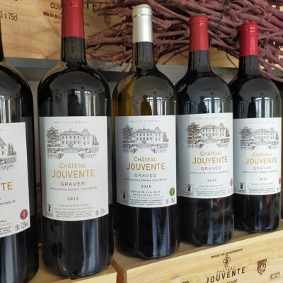 Vinos de Burdeos - Château Jouvente (AOC Graves) en magnums jaspeados!