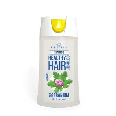 Shampooing pour cheveux sains et plus forts - au géranium, 200 ml