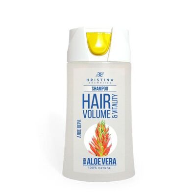 Shampoo per capelli per volume e vitalità - con Aloe Vera, 200 ml