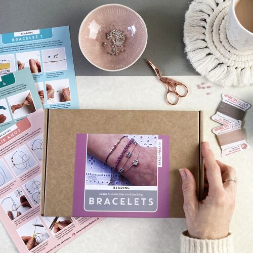 Beaded Bracelet Kit. Jewellery-Making Craft Kit