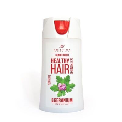 Hair Conditioner for Healthy and Stronger Hair - with Geranium, 200 ml