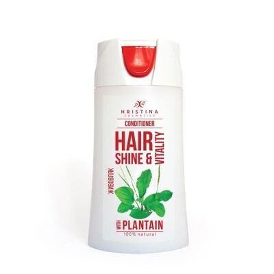 Après-shampooing pour la brillance et la vitalité des cheveux - avec plantain, 200 ml