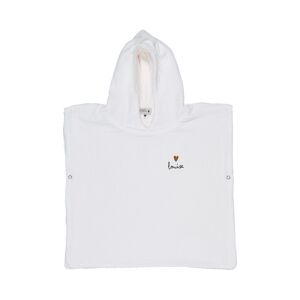 Poncho en gaze de coton blanc écru Taille 2