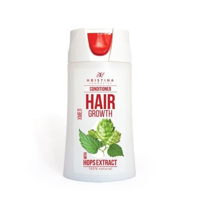 Balsamo per capelli per la crescita dei capelli - con estratto di luppolo, 200 ml