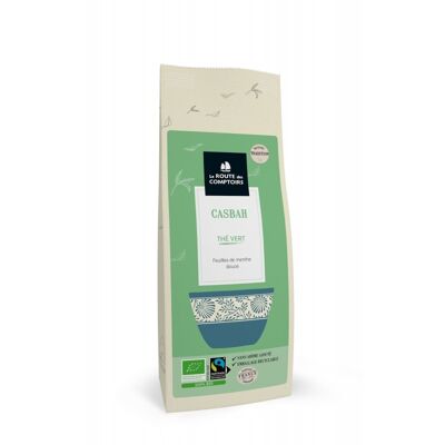 Tè verde CASBAH - Foglia di menta dolce - Busta da 100 g