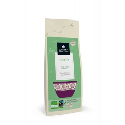 DIGES'T Green Tea - Hibiscus flowers, fennel, star anise - 100g bag