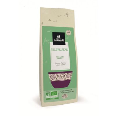 Thé Vert UN DES SENS - Epices, citron - Sachet 100g