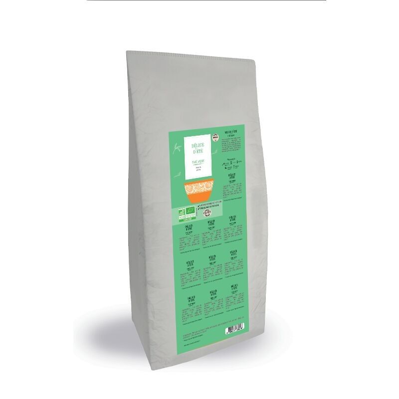 SUMMER DELIGHT Grüner Tee - Pfirsich, Aprikose - Bulk 1 Kg