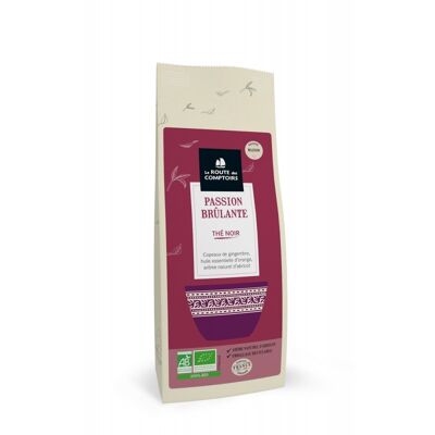 BURNING PASSION Black Tea - Ginger, orange, apricot - 100g bag