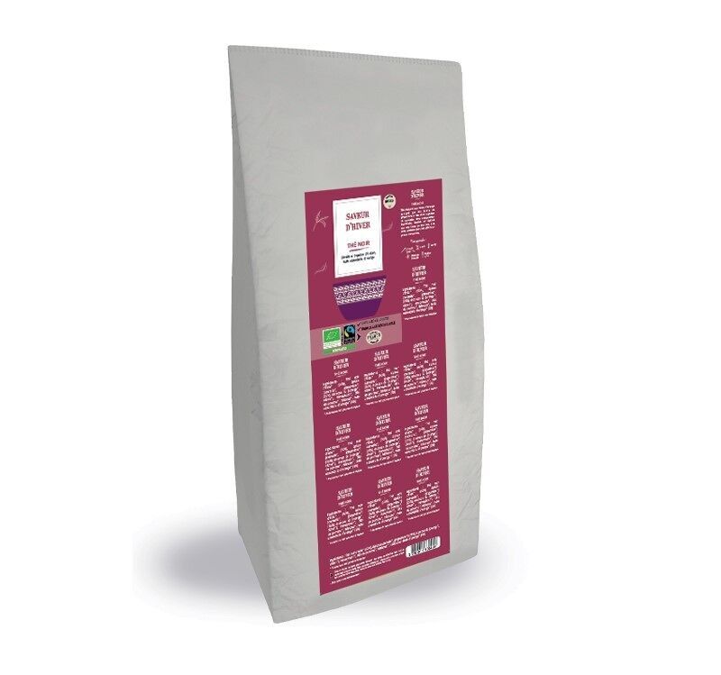 Schwarztee FLAVOUR OF WINTER - Gewürzspäne, Orange - Bulk 1 Kg