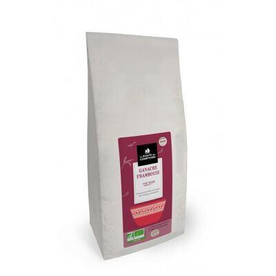 Thé Noir GANACHE FRAMBOISE - Ecorces de fêves de cacao, thé oolong, framboise - Vrac 1 Kg