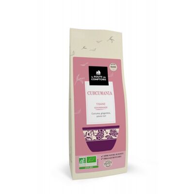 Tisane CURCUMANIA - Curcuma, gingembre, poivre noir - Sachet 100g