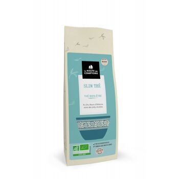 Thé bien-être SLIM'THÉ - Pu Erh, fleur d'hibiscus, reine des prés, bouleau - Sachet 100g 1