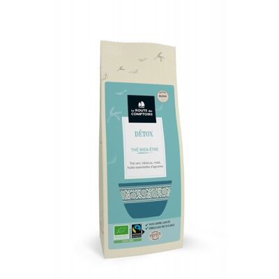 DETOX well-being green tea - Hibiscus, mate, citrus fruits - 100g bag