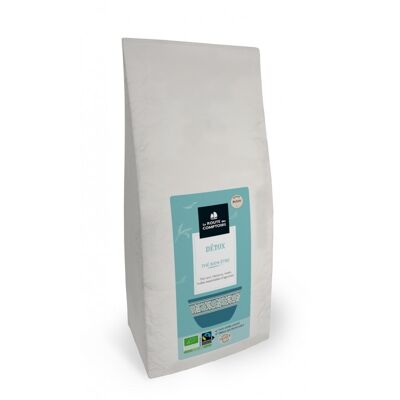 Thé vert bien-être DÉTOX - Hibiscus, maté, agrumes - Vrac 1 Kg