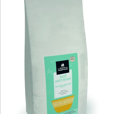 MATE SABOR RUSO - Mate verde, 5 aceites esenciales cítricos - Granel 1 kg