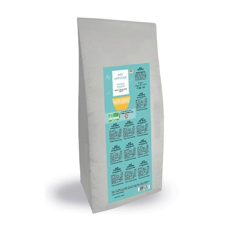 MATÉ GOUT RUSSE - Maté vert, huiles essentielles 5 agrumes - Vrac 1 kg