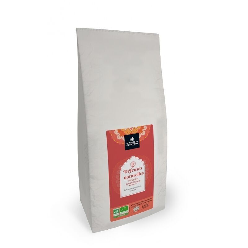 Infusión ayurvédica DEFENSAS NATURALES - Equinácea, jengibre, acerola - Granel 700g