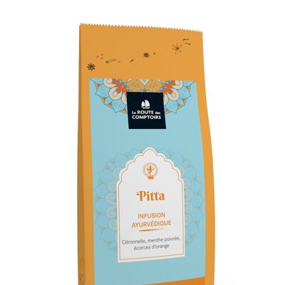 Infusión ayurvédica PITTA - Lemongrass, menta piperita, piel de naranja - bolsa 80g