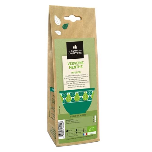 VERVEINE-MENTHE - Feuilles coupées - Sachet 40g