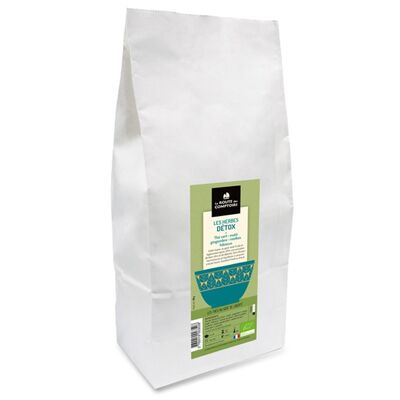 DETOX HERBS - Organic green tea, maté, ginger - Bulk 500g