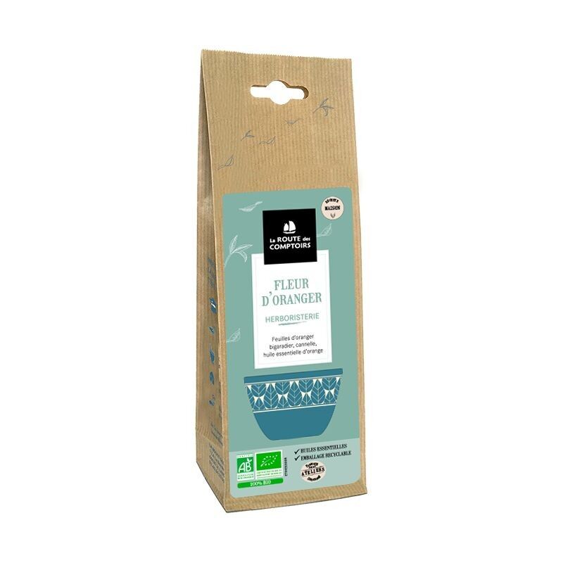 FIORE D'ARANCIO - Foglie d'arancio, rosa canina d'arancia amara, camomilla - Confezione da 80 g