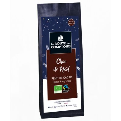 CHOC DE NOËL Schwarztee - Kakaobohnen-Burst, Schwarztee, Gewürze und Zitrusfrüchte - 100g-Beutel