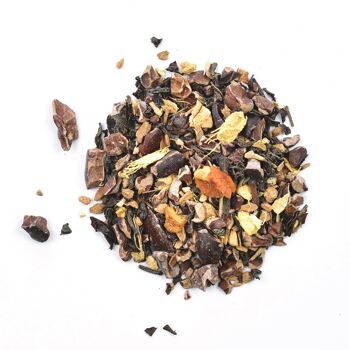 Thé noir CHOC DE NOËL - Éclat de fèves de cacao, thé noir, épices et agrumes - Vrac 1 kg 2